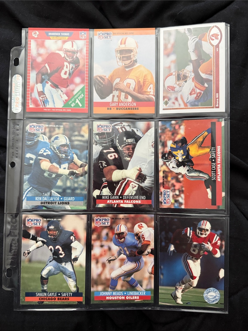 Vintage Football Trading Card Binder - Multi-Color Sports Card Pages